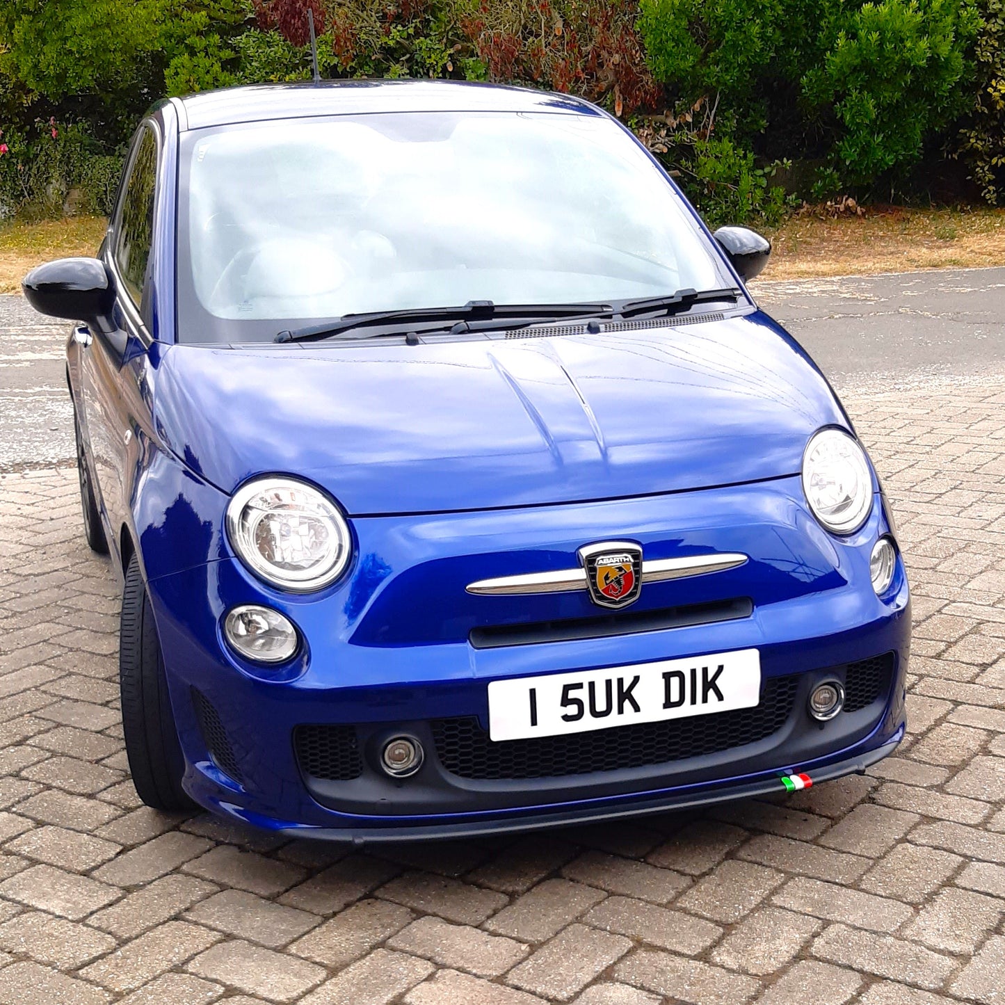 2 Joke Number Plate Stickers With "I 5UK DIK"