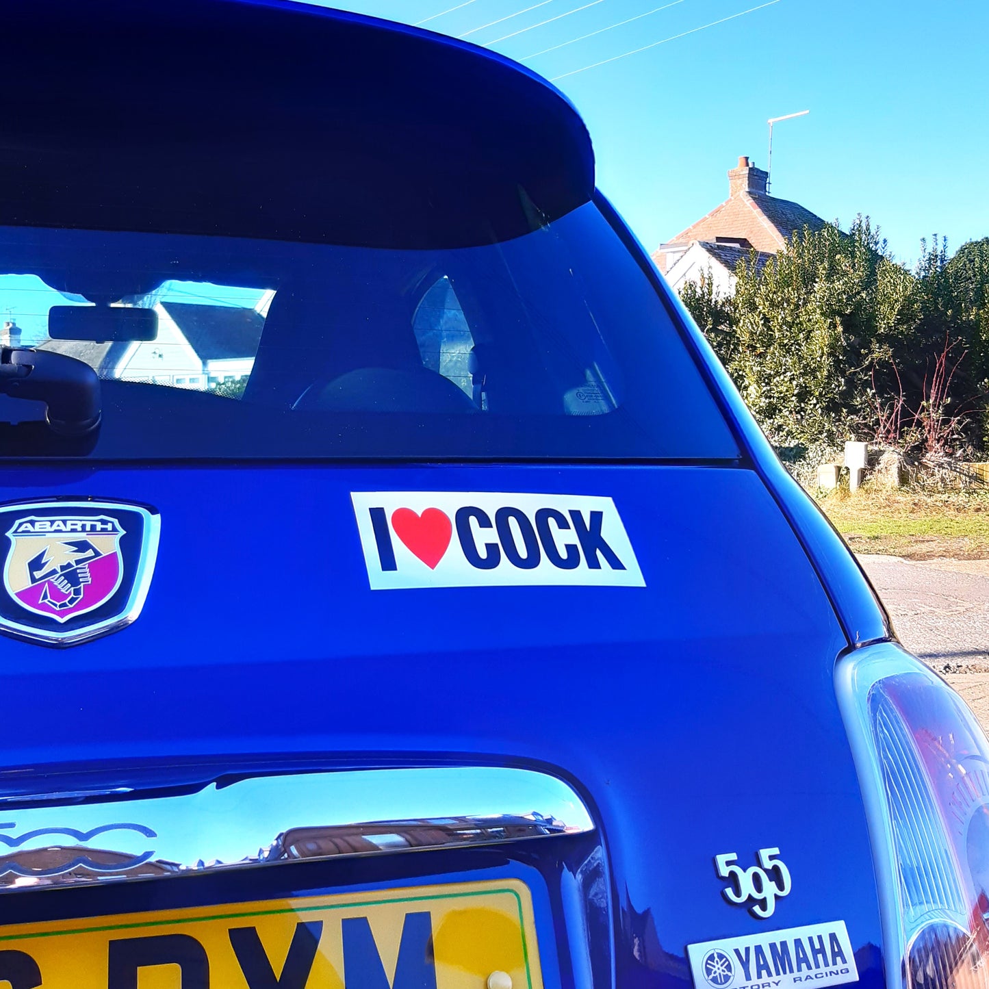 5 JOKE/PRANK MAGNETIC STICKERS