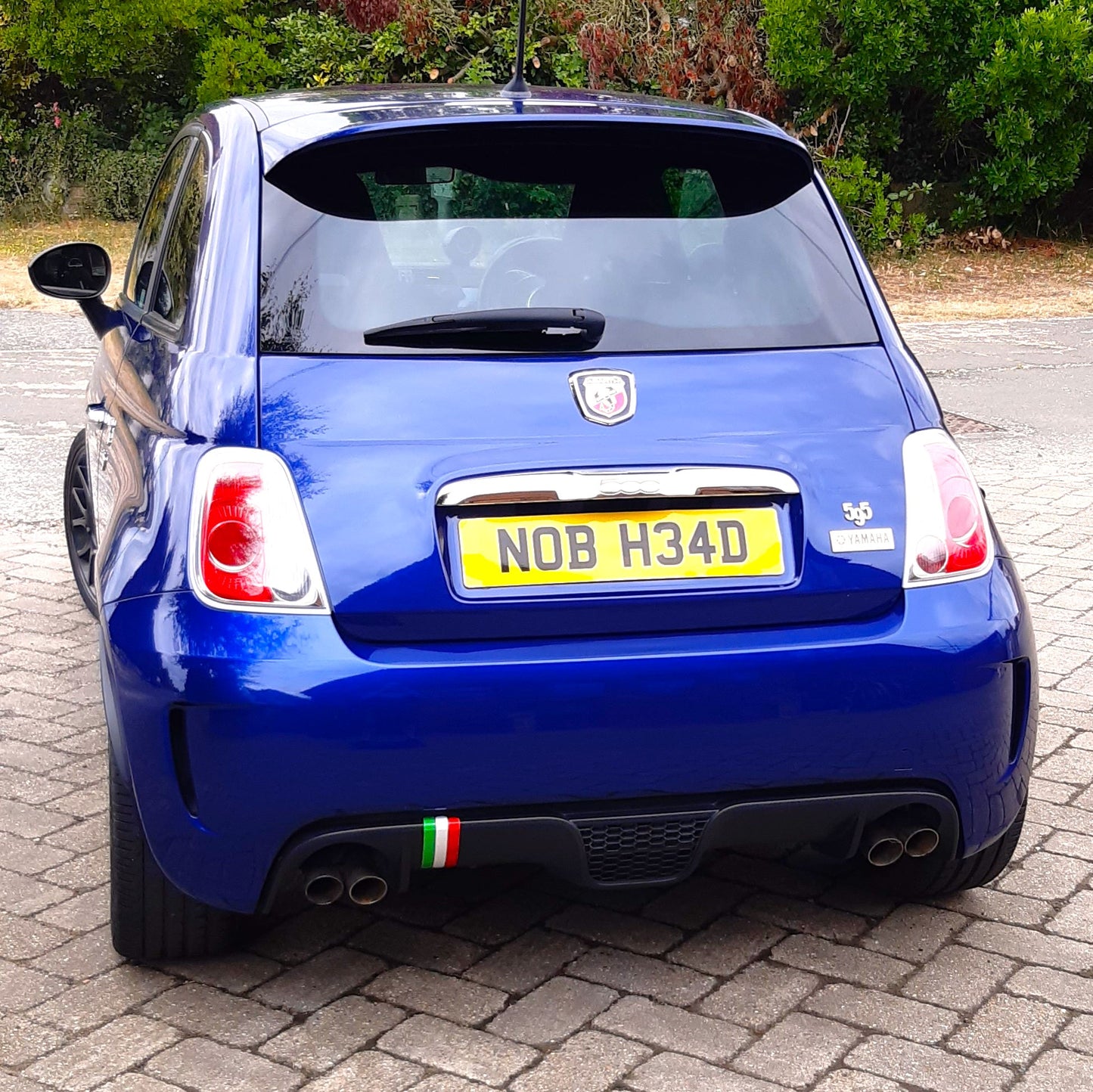 2 Joke Number Plate Stickers With"NOB H34D"