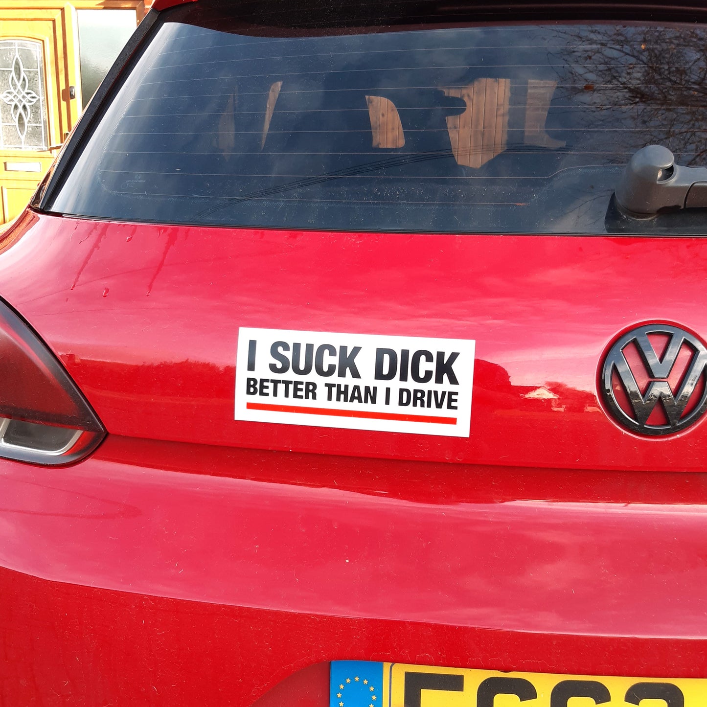 5 JOKE/PRANK MAGNETIC STICKERS