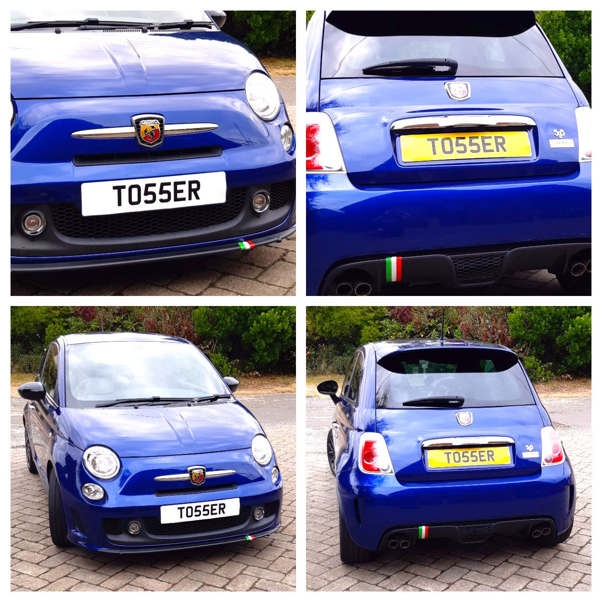2 Joke Number Plate Stickers With "TO55ER"