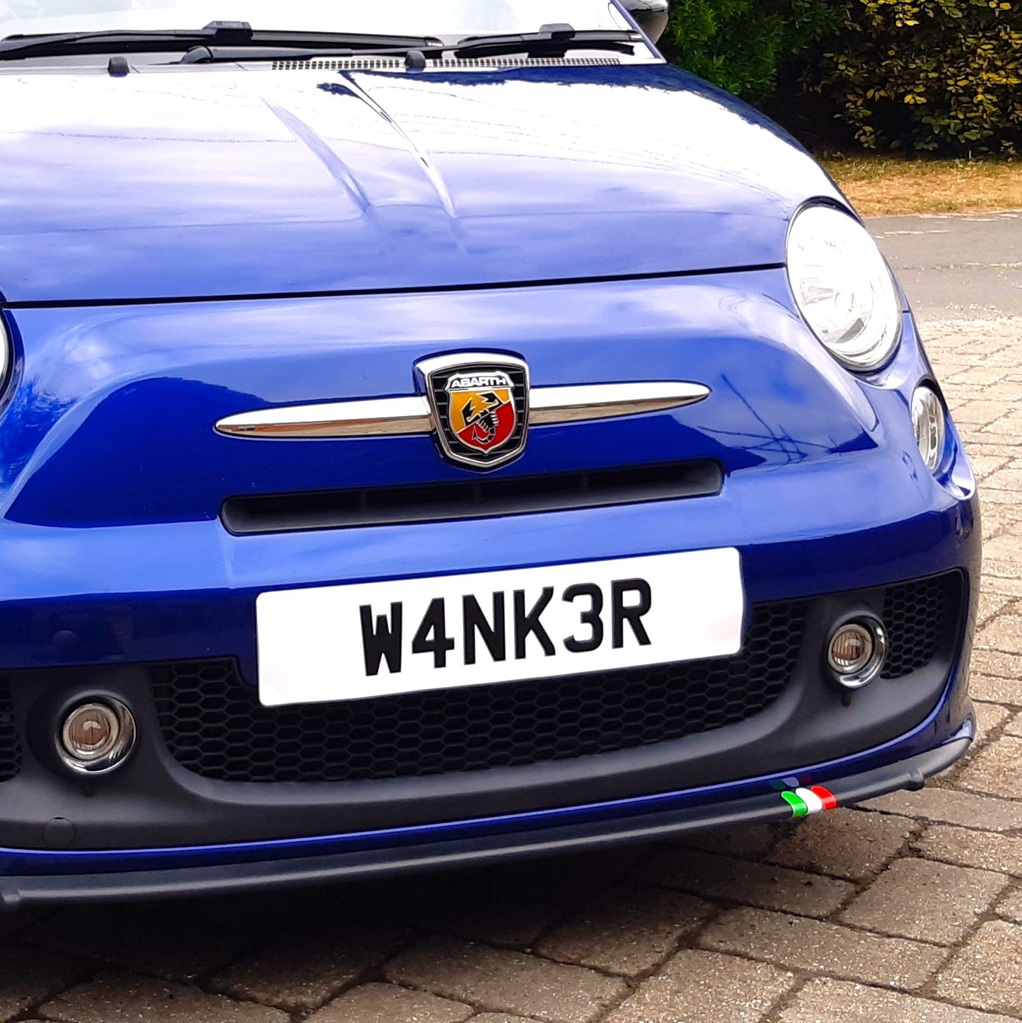2 Joke Number Plate Stickers With "W4NK3R"