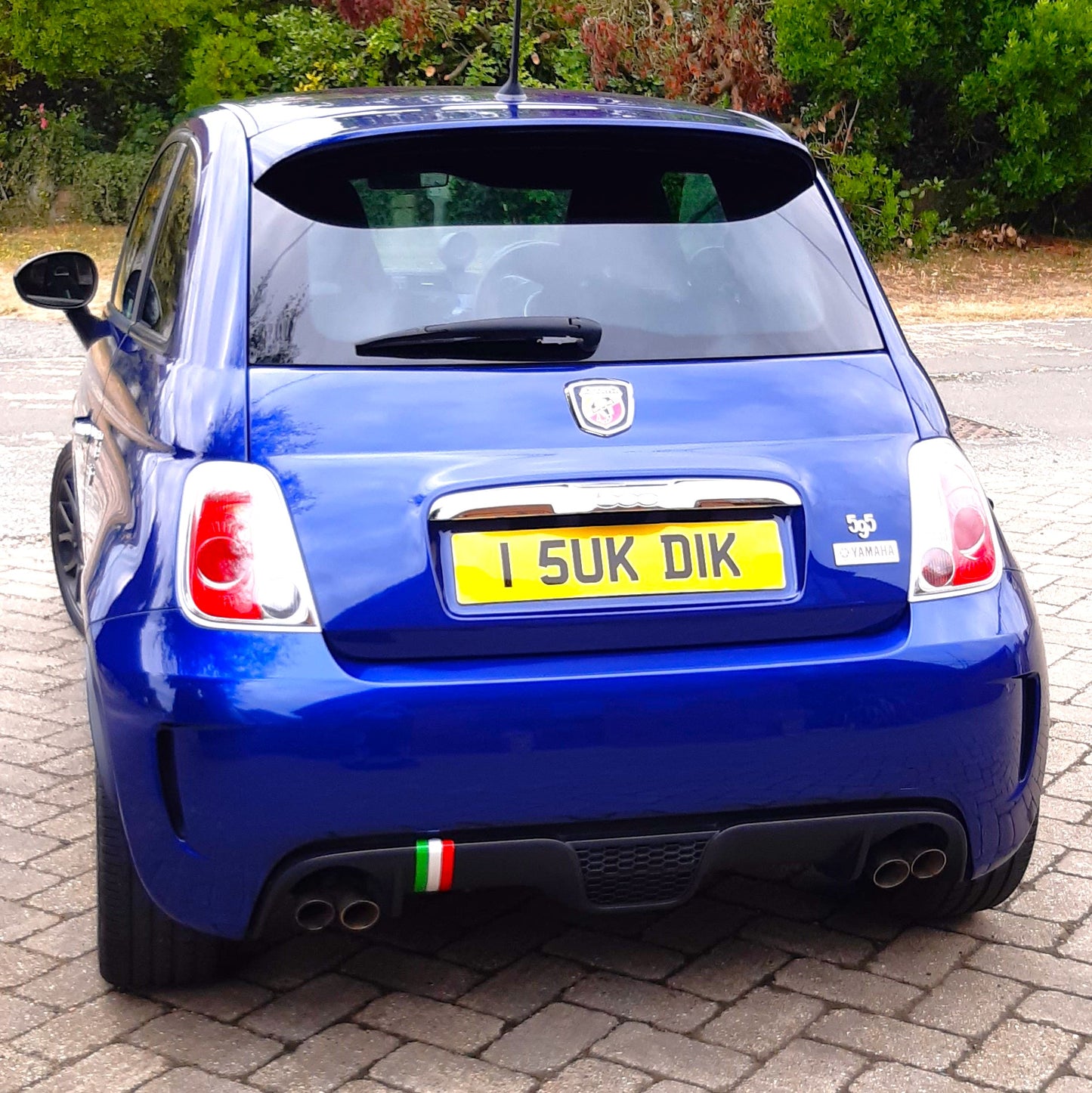 2 Joke Number Plate Stickers With "I 5UK DIK"