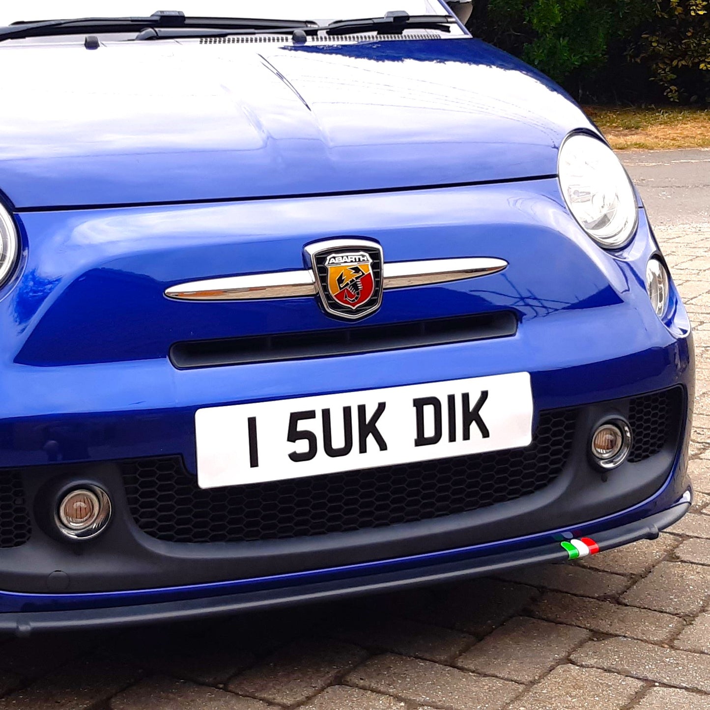 2 Joke Number Plate Stickers With "I 5UK DIK"